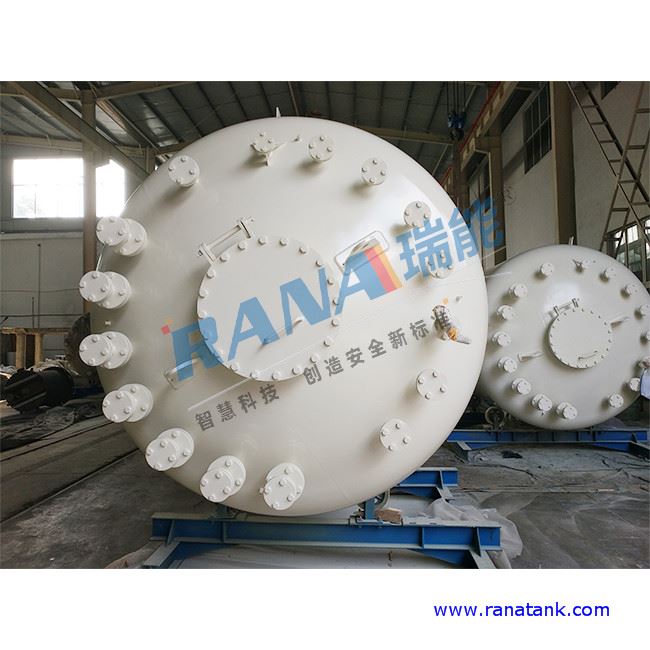 Fluororesin PTFE Sheet Lined Steel Tank For Chemical Storage